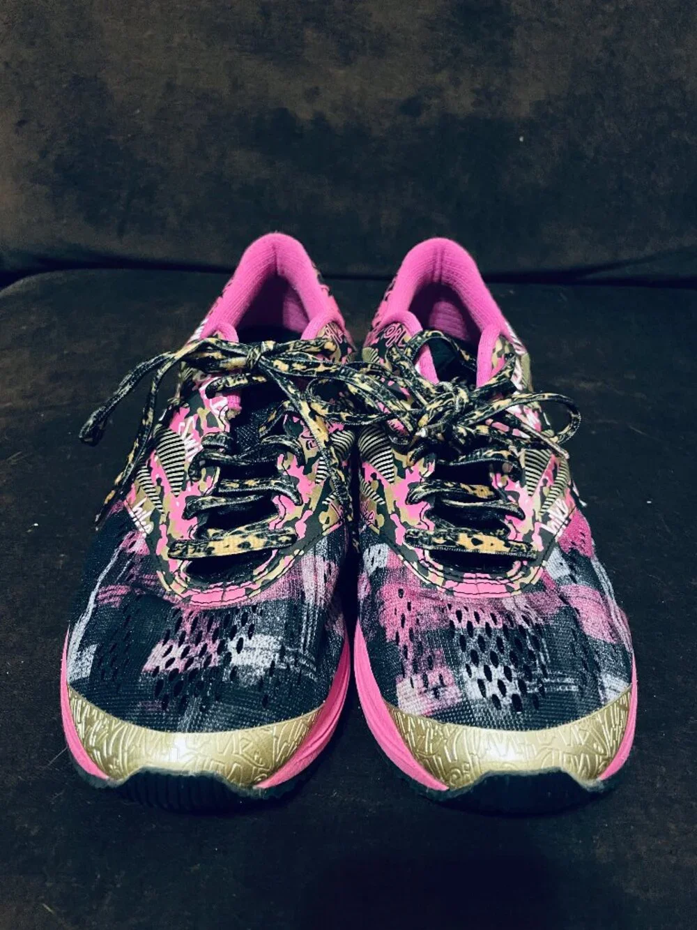 Asics Women's Size 8.5 Noosa Tri 10 T5m97 Running Shoes Breast Cancer Gold mediu